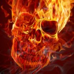 Flaming Skull